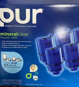 Pur 2 Pack Mineral Clear Faucet Refill Filter Replacement Model Rf
