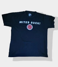 NPK Industries "Mites Suck" Promotional black Crewneck  Short-sleeved T-Shirt L