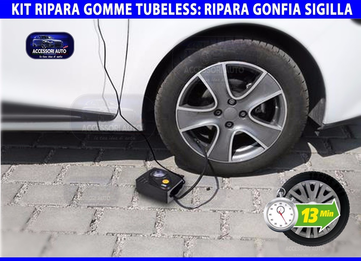 Kit Riparazione Pneumatici 24 Pezzi - Tappi A Fungo In Gomma Per Auto, Moto E Camion