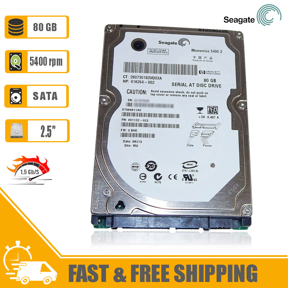 Refurbished: Seagate Momentus Thin ST320LT020 320GB 5400 RPM 16MB Cache