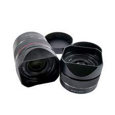 Square Metal Camera Lens Hood w/Cap For SAMYANG AF45mm F1.8/ 35MM F2.8 FE Lens