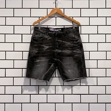 BILLIONAIRE BOYS CLUB BBC ABYSS DENIM SHORT BLACK