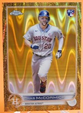2022 Topps Gilded Chrome Chas McCormick RC #144 RayWave Gold Etch Refractor /25