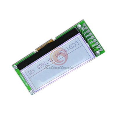 2'' 192x64 Graphic LCD Display Module White UC1609 SPI 3V