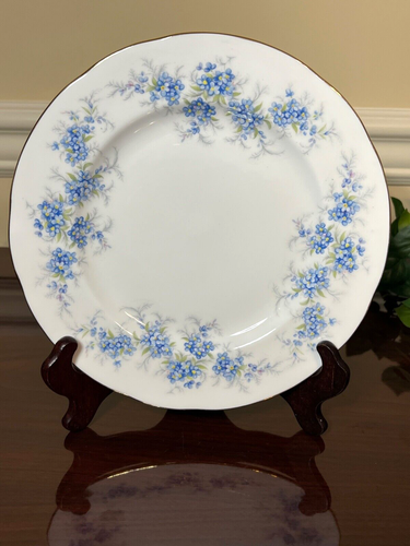 3 Piece Dessert Set Royal Standard FORGET ME NOT Plate Cup Saucer England - Picture 2 of 4