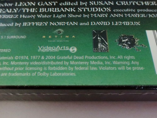 Grateful Dead Movie DVD Special Edition 2 Disc 1974 Jerry Garcia Live 2004 2 DVD - Imagen 11 de 12