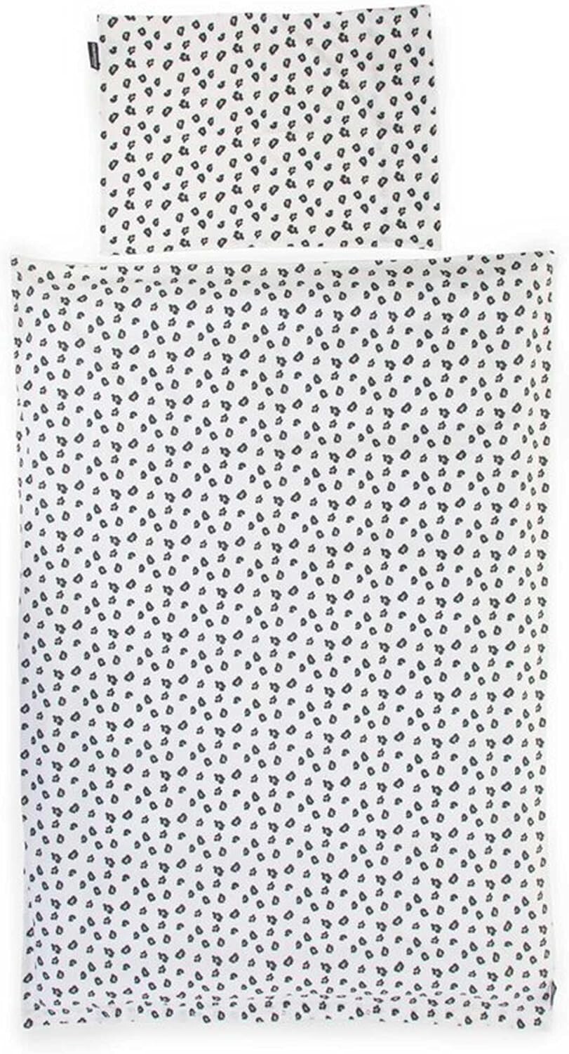 Housse de couette 100 x 140 cm en coton premium imprimé léopard pour lit évolutif