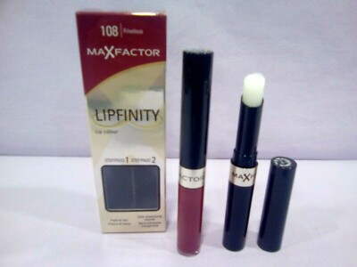 MAX FACTOR LIPFINITY LIPPENFARBE ZWEI SCHRITT 108 FRIVOL. LIP + FEUCHTIGKEITSSTICK