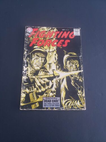 OUR FIGHTING FORCES # 25 (1957)-EARLY SILVER AGE-JOE KUBERT (10 cent)- COVER-VG - Picture 1 of 13