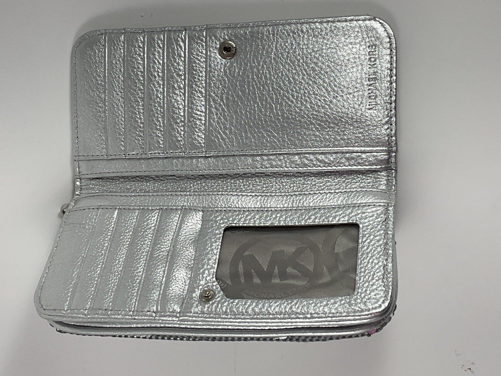 Michael Kors Silver Sequin Multifunctional Wallet… - image 3