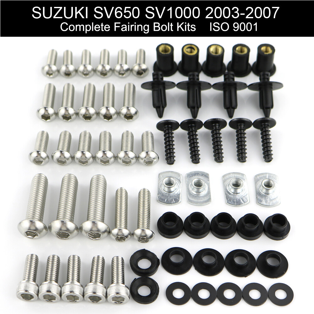 Fairing Bolts Kit Screws Bodywork Nut Clips For Suzuki GSXR 600 750 1000 K1-K8 E - Foto 8