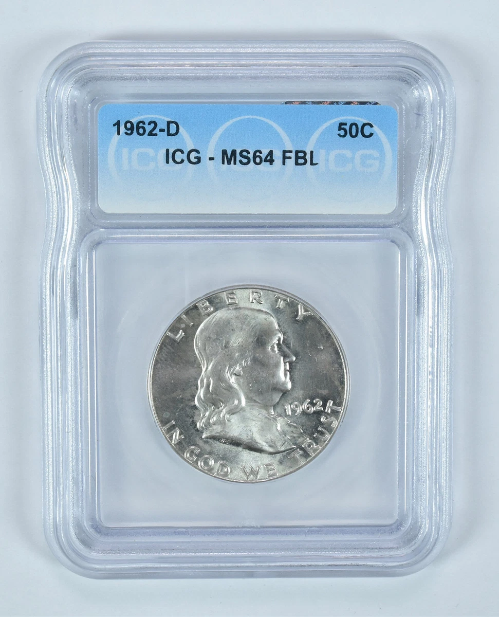 1962 Grade MS 64 Franklin Half Dollars (1948-1963) for sale | eBay
