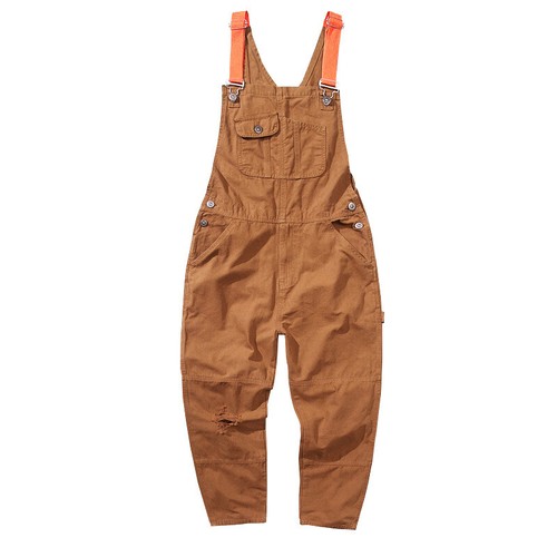 Mens Retro Bib Pocket Jeans Overalls Jumpsuits Streetwear Suspender Cargo Pants - Bild 28 von 32