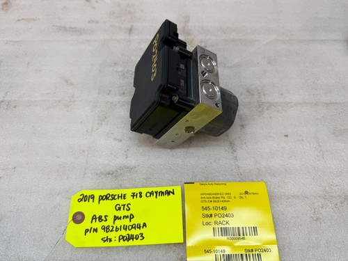 17-19 Porsche Boxster Cayman GTS 982 718 ABS Anti- Verrou Frein Module - Photo 4 sur 10