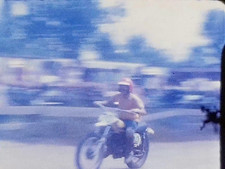 8mm Film Dirt Bike Racing 1970s Home Movie Motorcycles Checkered Flag Rural