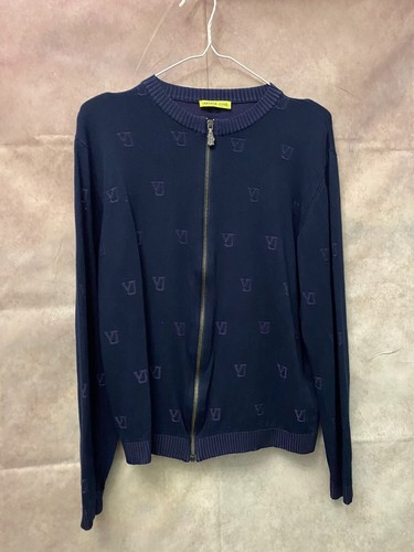 Versace Zip-Sweater Blue Size M - 第 1/4 張圖片
