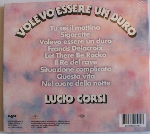 LUCIO CORSI - Volevo Essere Un Duro CD digipack - Bild 2 von 2