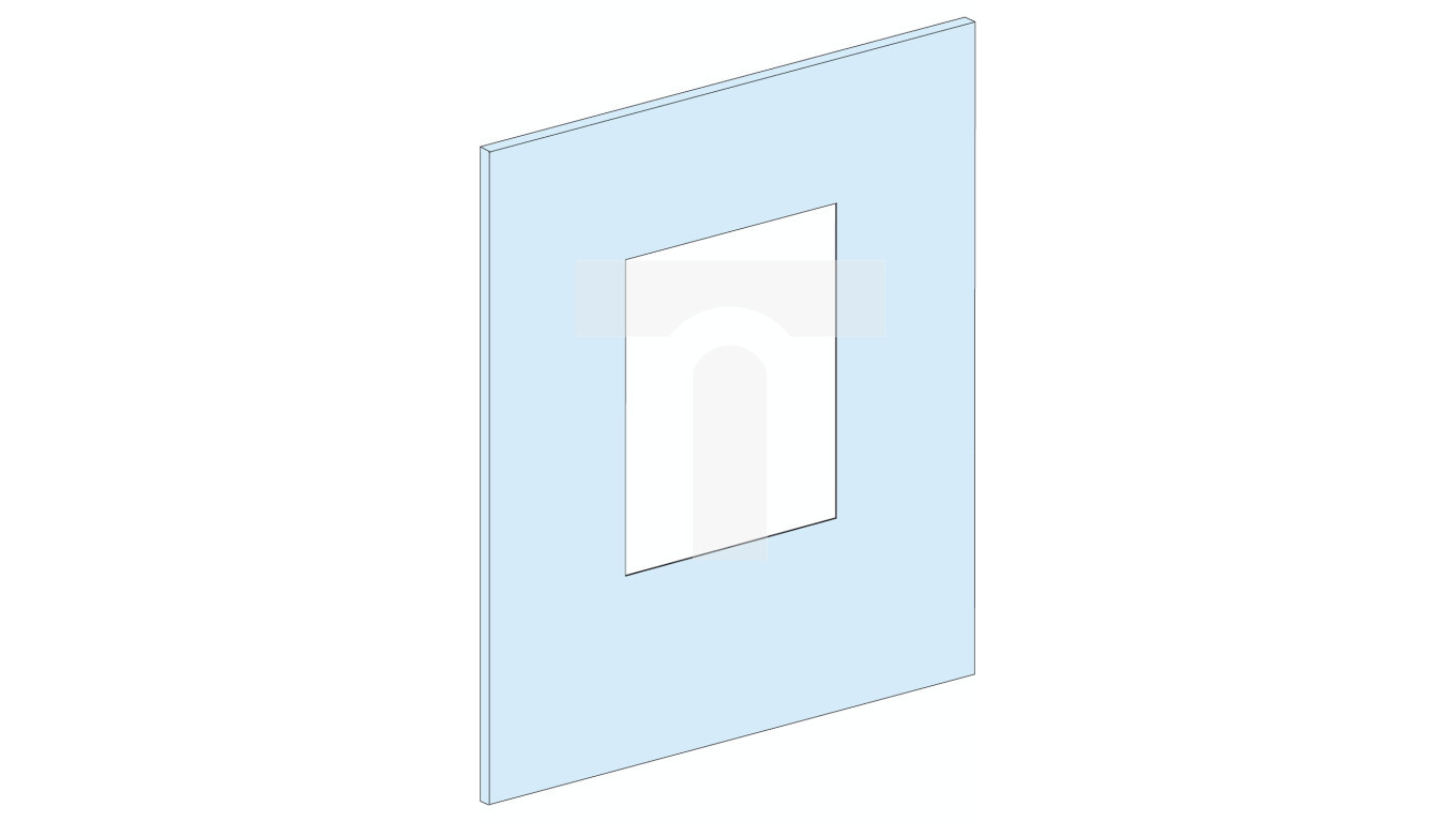 PrismaSet Metal cover with cutout for ISFT160 300x300mm LVS03327 /T2UK