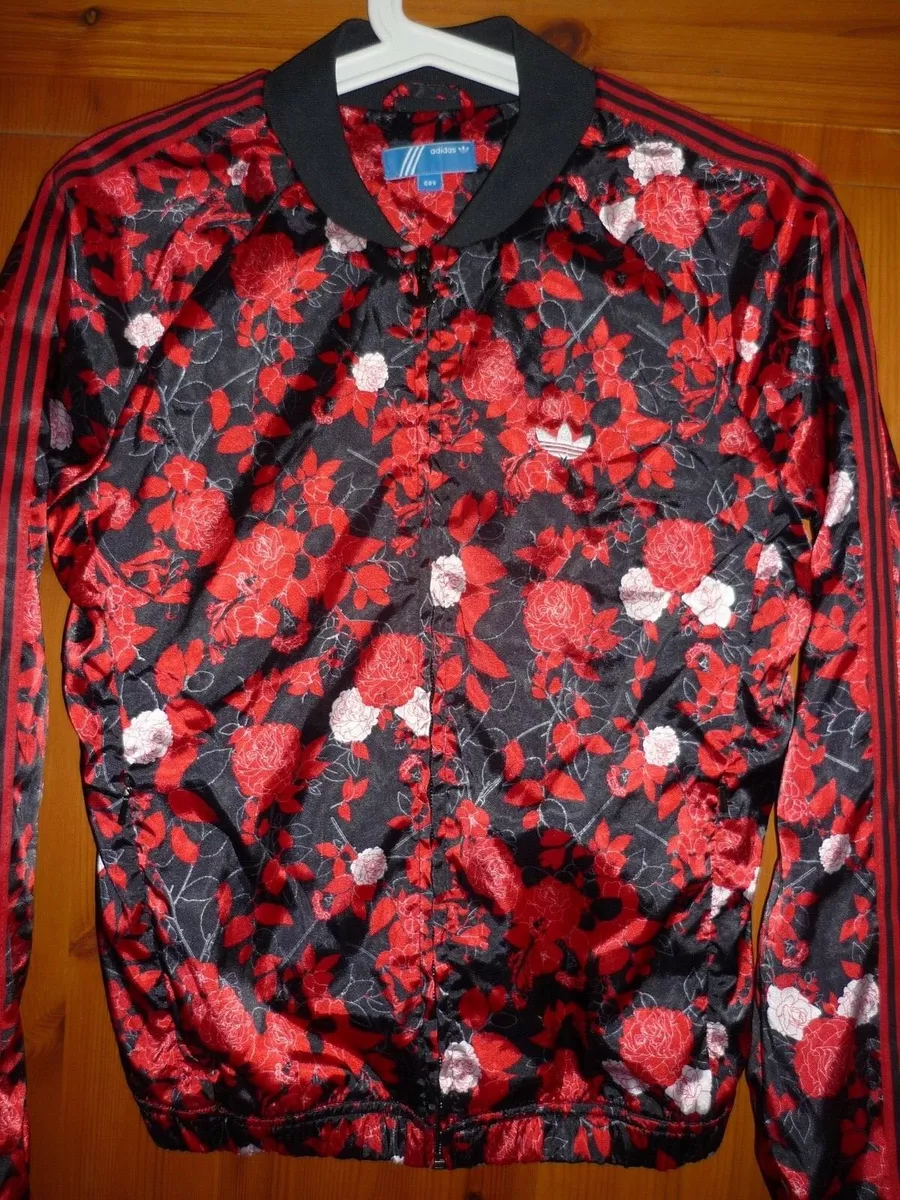 Adidas store floral bomber