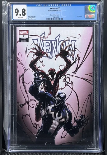 Venom #2 Clayton Crain Exclusive Trade CGC 9.8 Carnage LTD to 3000 Free Shipping