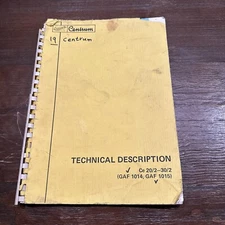 Centrum Ce 20/2-30/2 GAF 1014, GAF 1015 technical Description