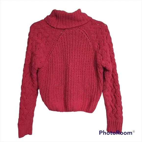 Hot pink store chenille sweater