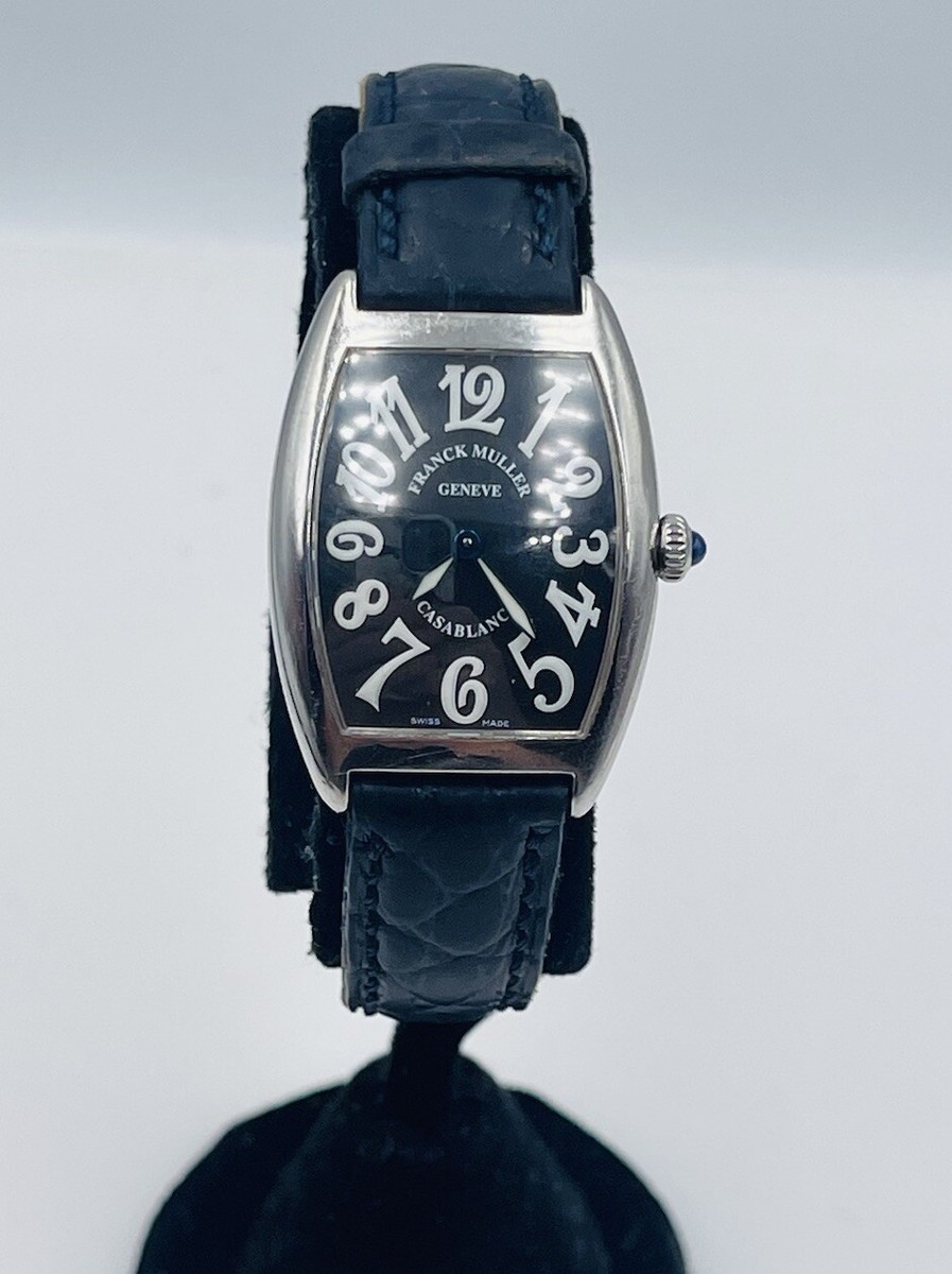 Franck Muller Casablanca 1752QZ Stainless Steel Black Dial Ladies Quartz  Watch