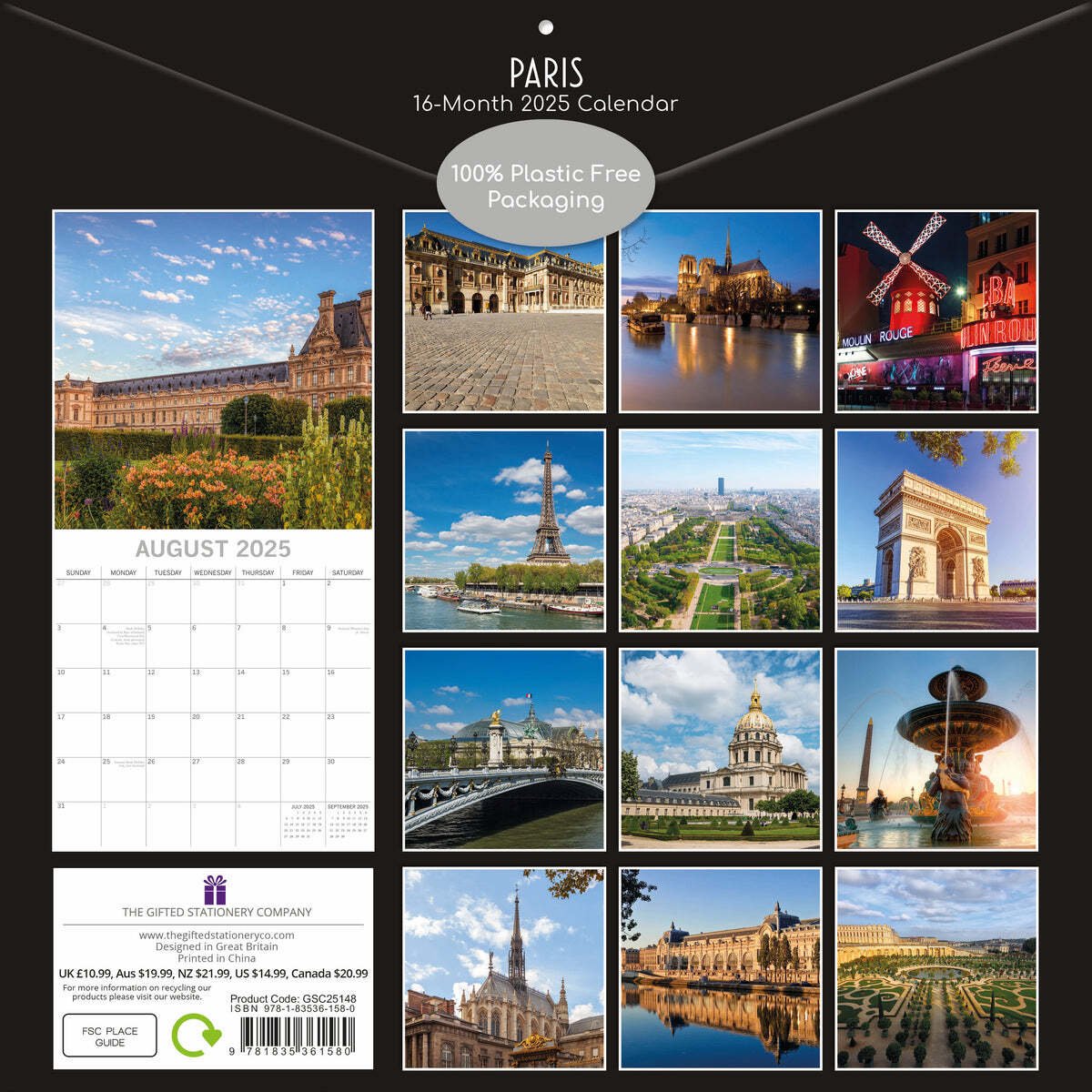 PARIS - 2025 CALENDAR - BRAND NEW - 361580 | eBay