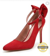 PiePieBuy Women's Pointed Toe High Heels Ankle Strap D'Orsay Pumps Shoes Bow