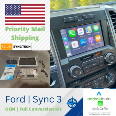  OEM 2015-2017 FORD F150 SYNC 2 to 3 CarPlay Android Auto Upgrade Navigation Kit
