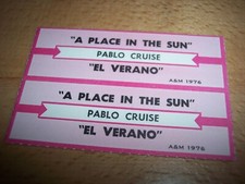 2 Pablo Cruise A Place In The Sun / El Verano Jukebox Title Strips