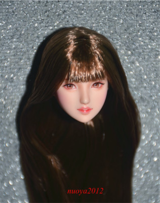 1/6 Beauty Girl Obitsu Head Sculpt Carving For 12in Female PH TBL JO Figure Body