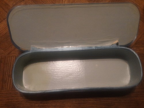 Vintage Stor-Aid Gray Quilted Vinyl Glove/Hosiery Box 1950's - Picture 2 of 6