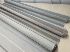 TICKING STRIPE curtain fabric by Romo linen cotton material  140 cm wide natural