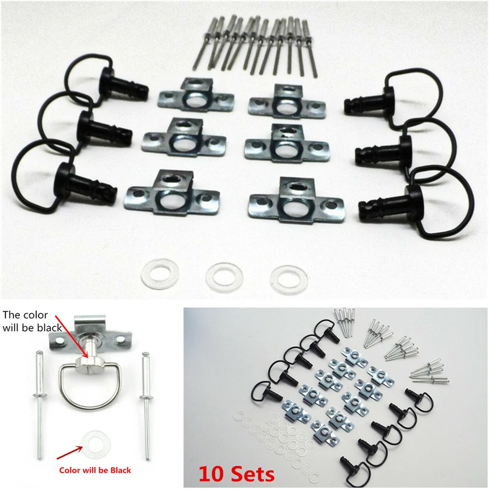 Sujetadores de carenado de liberación rápida aptos para 17 mm 1/4 vuelta motocicleta carrera Dzus Panex Foto 2 de 4