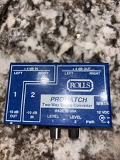 Rolls Promatch 2-Way Stereo Converter MB15 W/power adapter