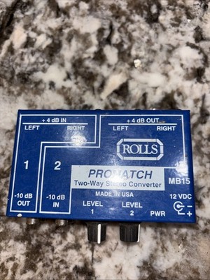 Rolls Promatch 2-Way Stereo Converter MB15 W/power adapter