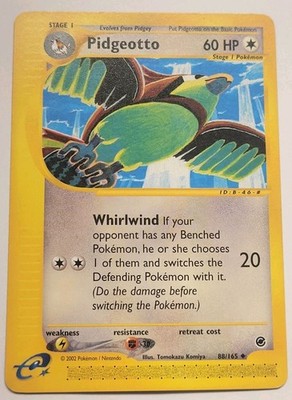 Pidgeotto Card 88/165 Expedition Card Pokemon TCG Nintendo
