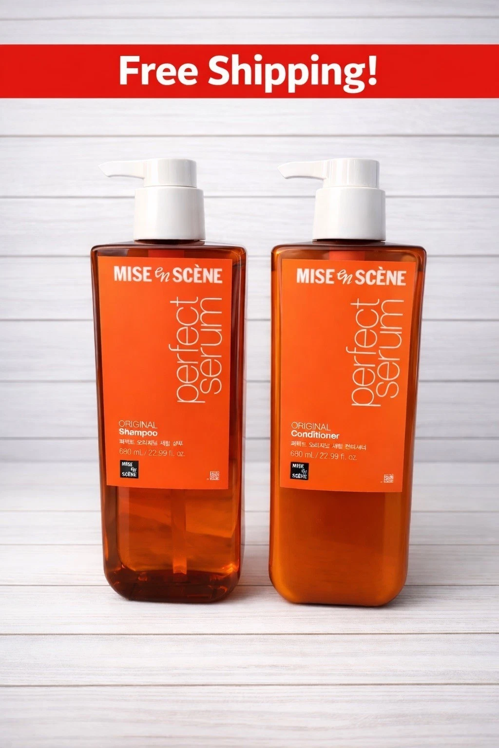 MISE EN SCENE Perfect Serum ORIGINAL Shampoo & Conditioner Set - 22.99 Oz. EA