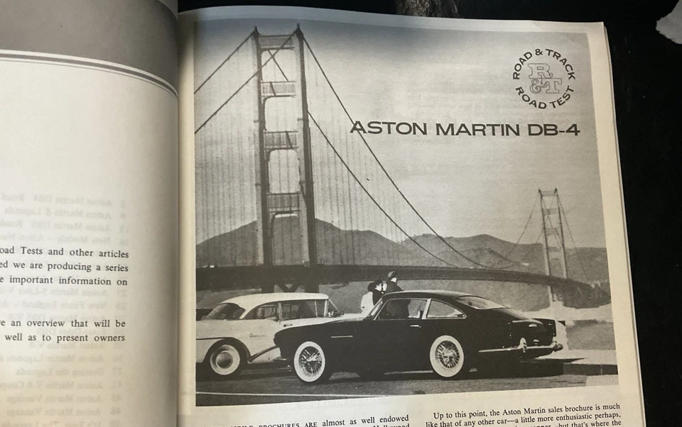 Road & Track Aston Martin 1962-1984Db-5, Db-6, Lagonda, Vantage Book Foto 4 de 4