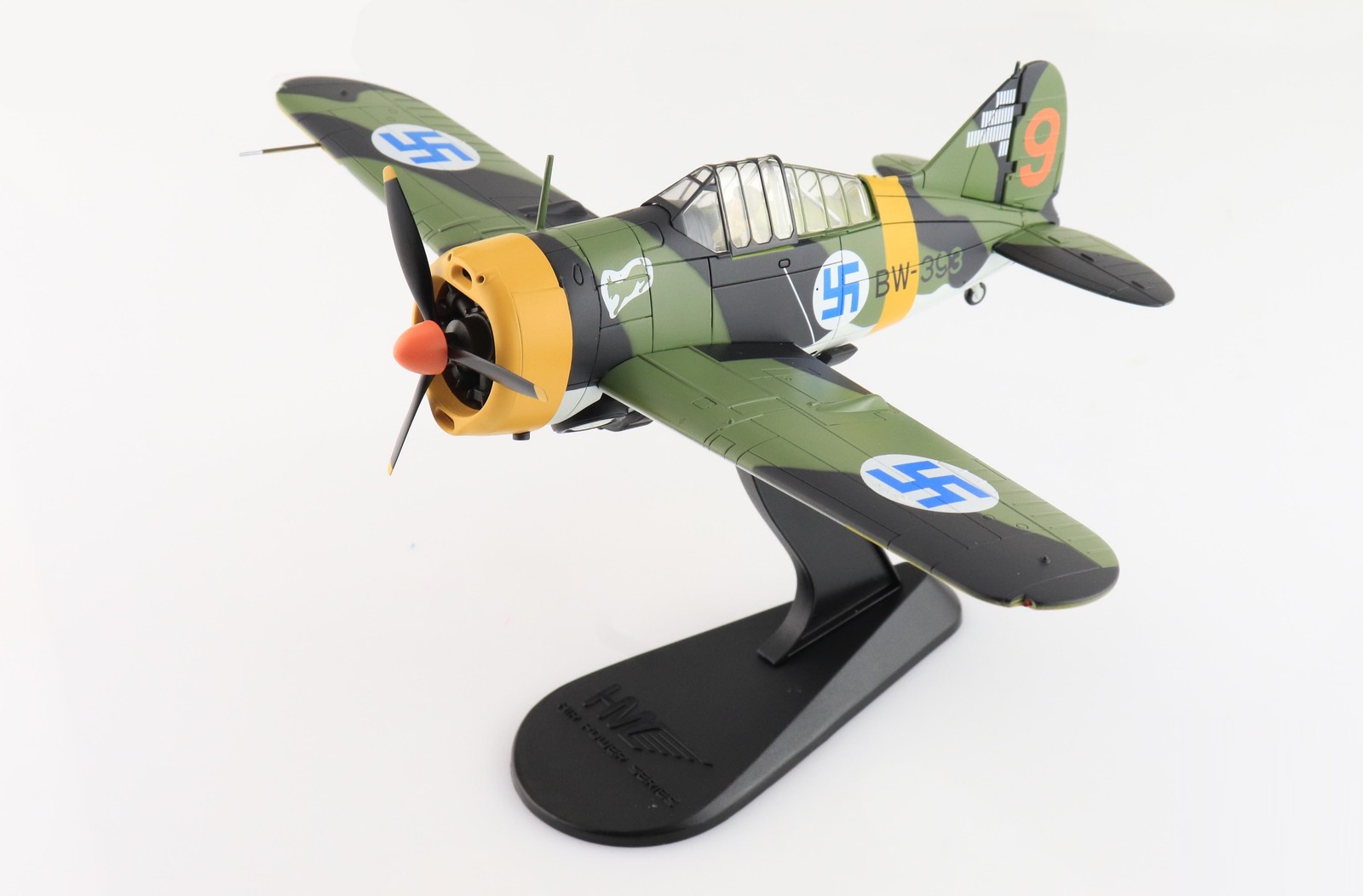 Brewster Model 239 ""Buffalo"" Diecast Metal Aircraft Model Plane Gift - 1/48 Scal