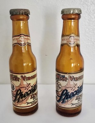 Vtg FB Co. Special Brew Fleckenstein Brewing Co. Salt & Pepper Huntington W. Va.