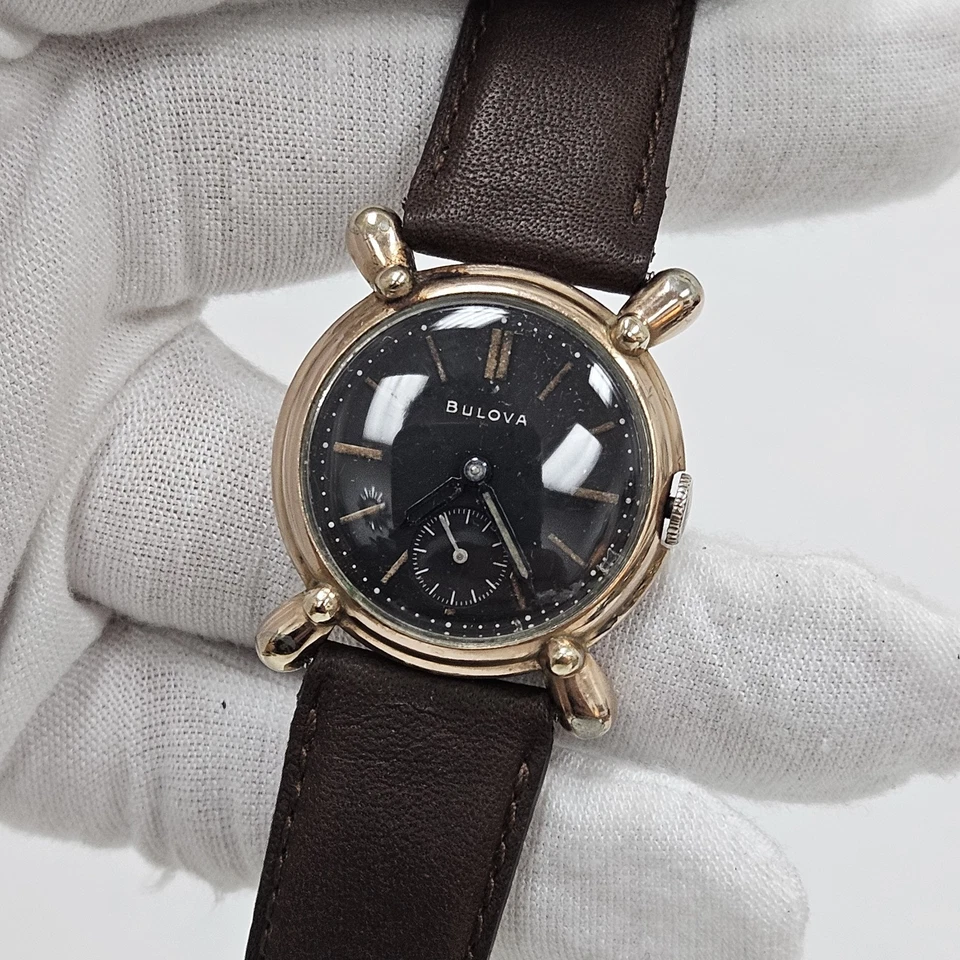 Reloj Hombre Bulova Commodore Ship Wheel De Colección Raro Mecánico Lleno de Oro 14k  Foto 2 de 4