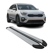 Seitenschweller Trittbretter Schweller für Kia Niro I 2017-2022 Aluminium Silber