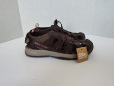 Eddie Bauer Men's Lightweight  Bungee Laced Cedar Water Sandals Brown Size 8
