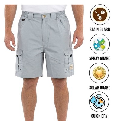 Bimini Bay Outfitters Herren Stahlblau Short Boca Grande II Angeln (S07)