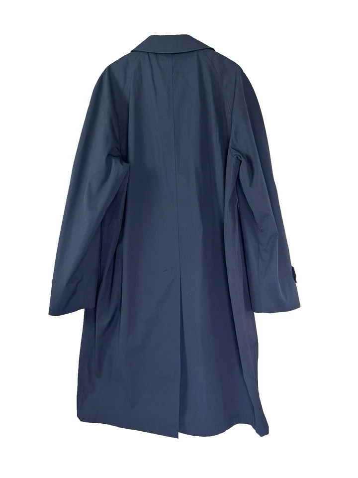 Newport Harbor Mens 44L Navy Blue Trench Coat Preppy Business Office Outerwear - Image 2 of 4