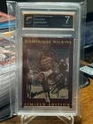 DOMINIQUE WILKINS 1992 Fleer LIMITED EDITION Autograph #5 FLEER Stamp Slabbed