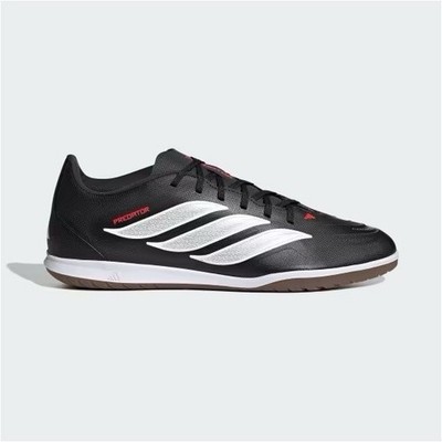 adidas Predator Black White Gum Synthetic Low Top Lace Up Soccer Sneakers Men