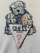 Guess Vintage Sweatshirt Adult Medium White Jeans USA Georges Marciano Crewneck